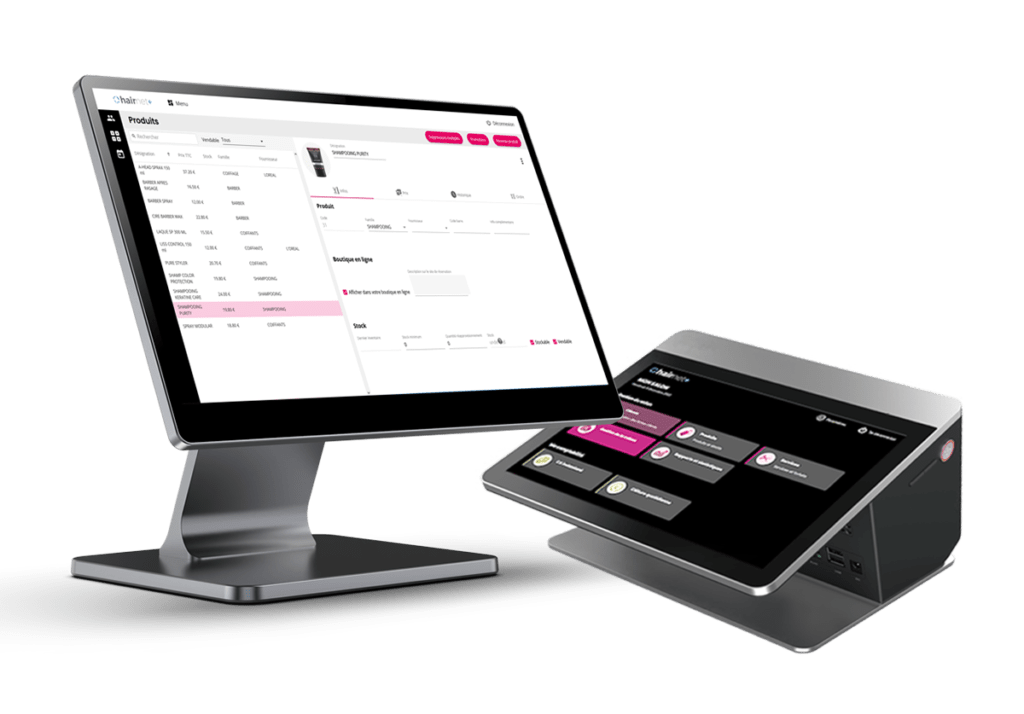 1080-hairnet-fp156i Logiciel hairnet sur une caisse - matériel de caisse coiffure