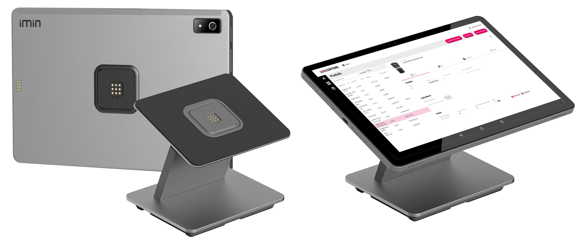 tablette P1100+ avec le logiciel hairnet